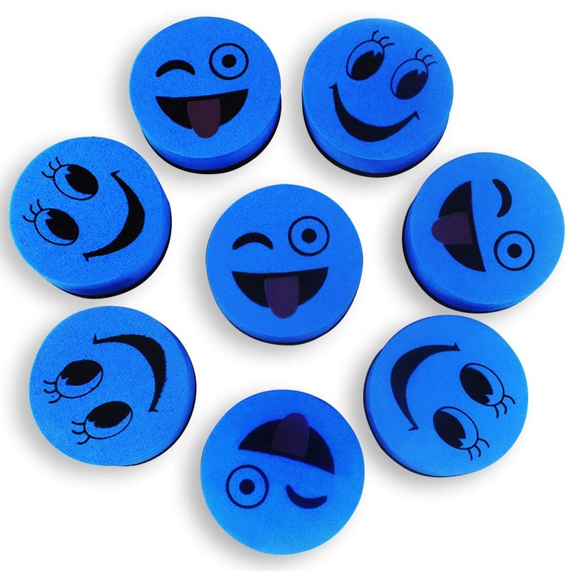 Heqishun 40 Pack Magnetic Whiteboard Erasers Dry Eraser Cleaner for Classroom, Office (Blue, 2 inch) - Image 4